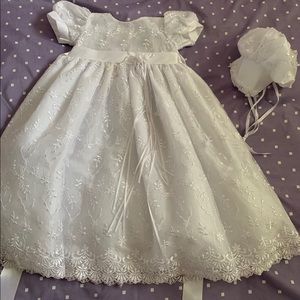 EUC Baptismal Gown with Cap